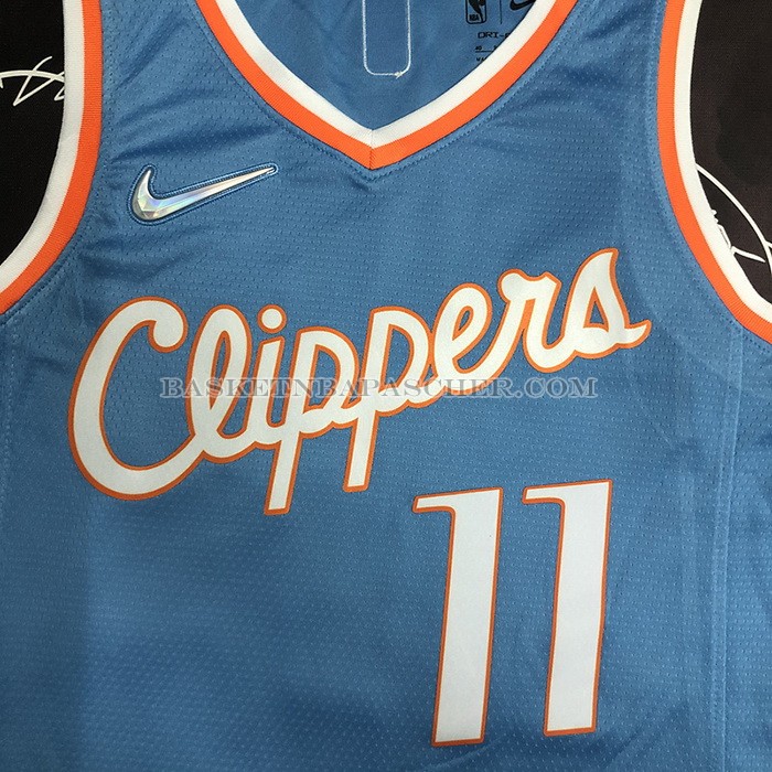 Maillot Los Angeles Clippers John Wall NO 11 Ville 2021-22 Bleu